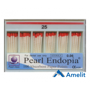 Штифти паперові 0.6 кон., №25 (Pearl Dent),100 шт./пак.